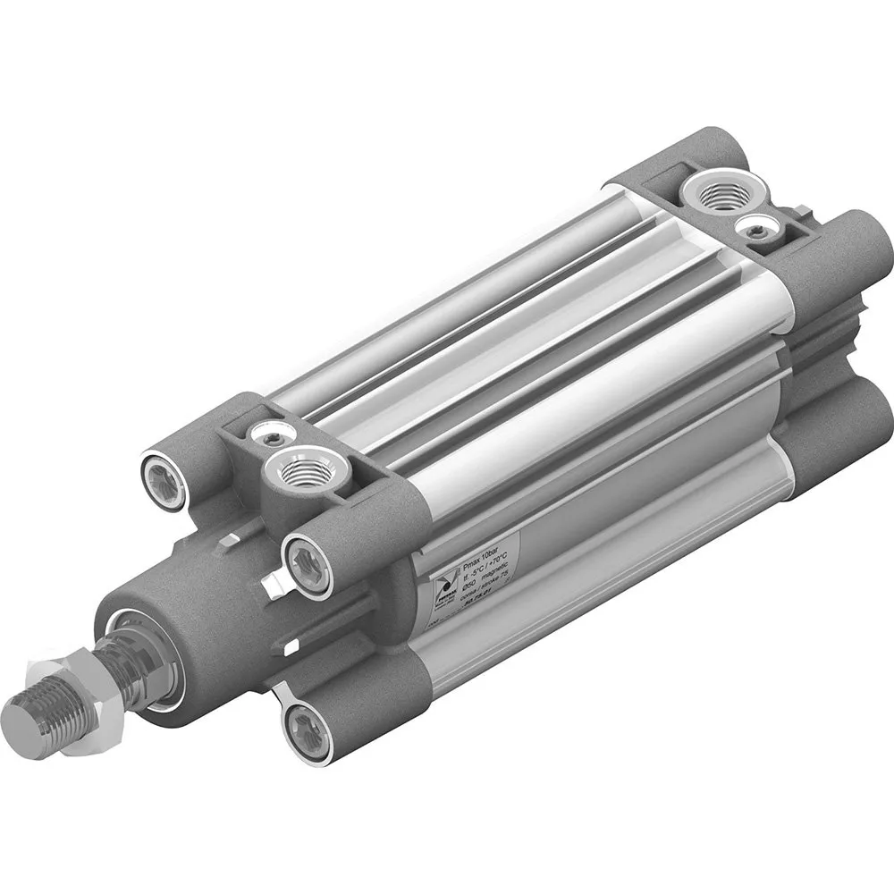 Vérin ecolight Ø80 course 100 version de base avec tige chromée, magnétique et double effet